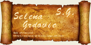 Selena Grdović vizit kartica